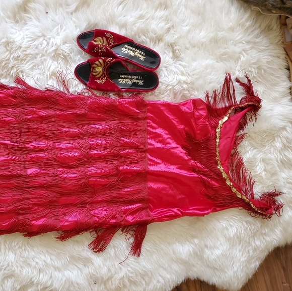 Halloween flapper sz small vintage costume beaded - Picture 4 of 4